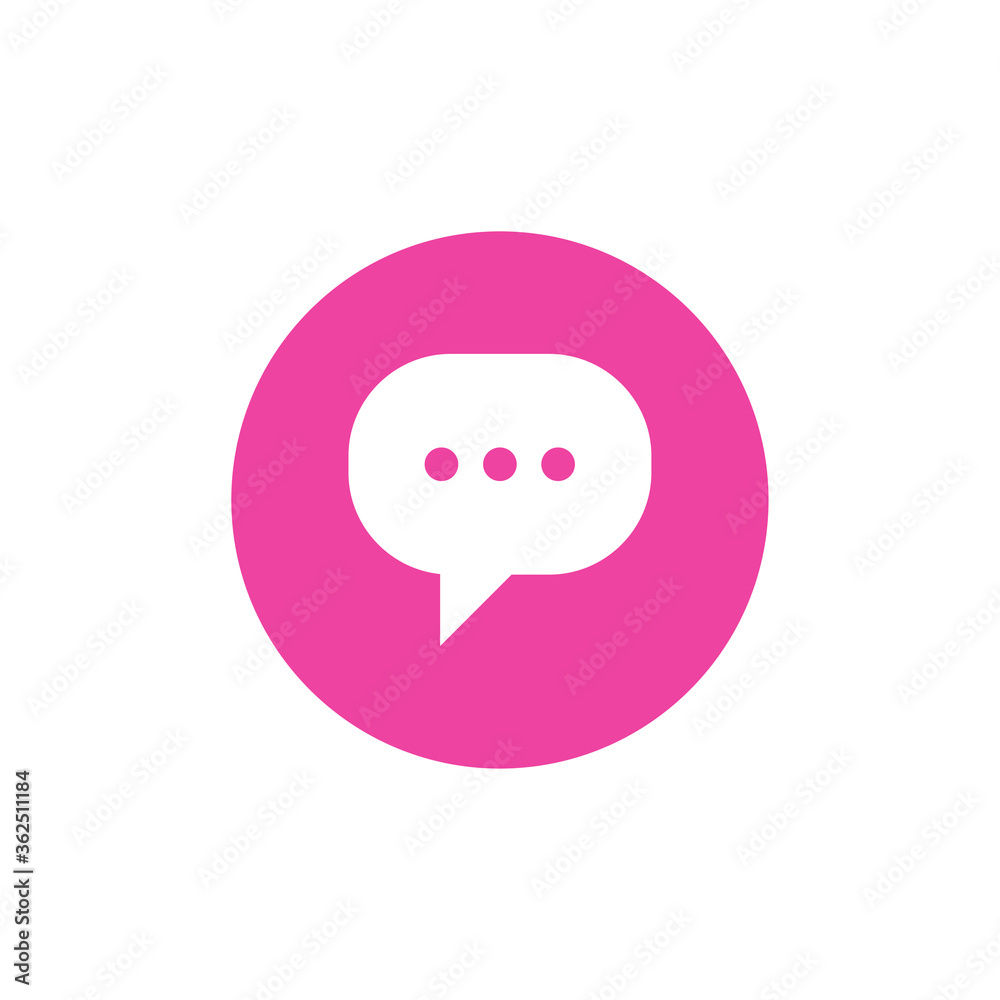 Chat icon vector on white background Chat icon vector on white background