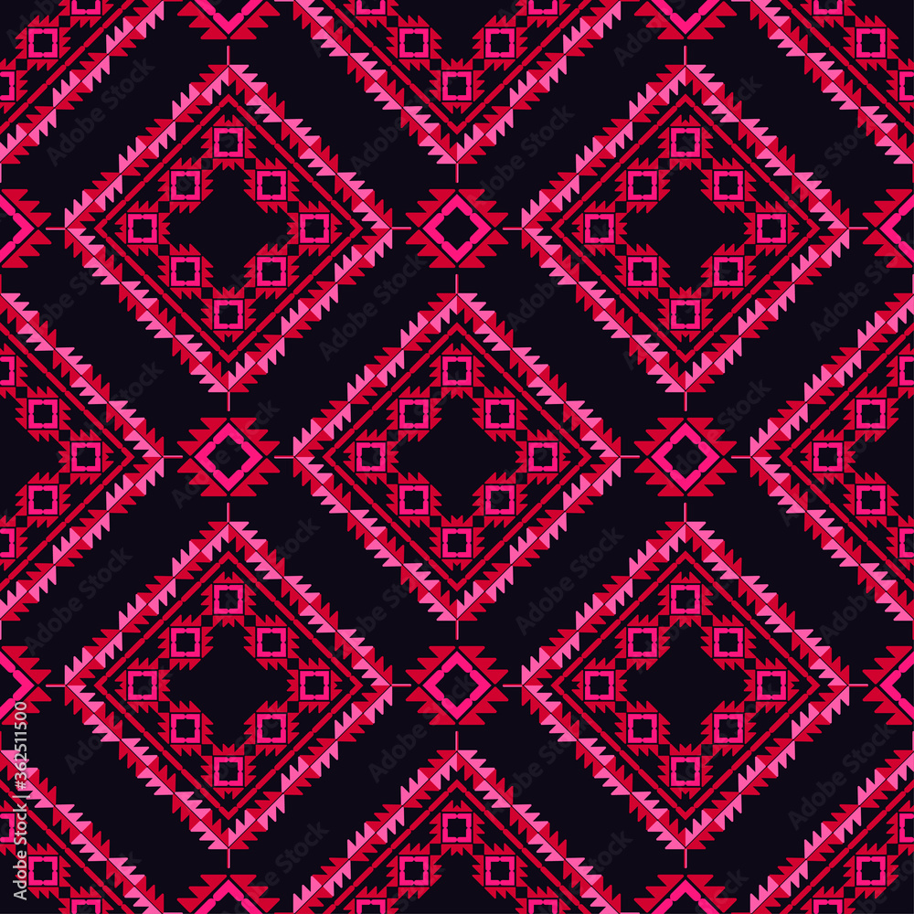 Aztec elements. Design with manual hatching. Geometry. Seamless pattern. Textile. Ethnic boho ornament. Vector illustration for web design or print. Aztec elements. Design with manual hatching. Geometry. Seamless pattern. Textile. Ethnic boho ornament. Vector illustration for web design or print.