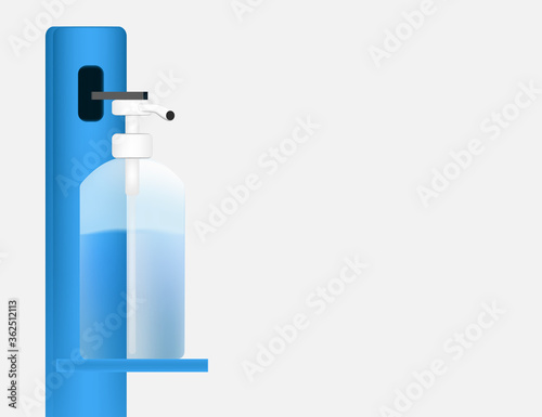 foot operated hand sanitizer dispenser or hands free sanitizer stand