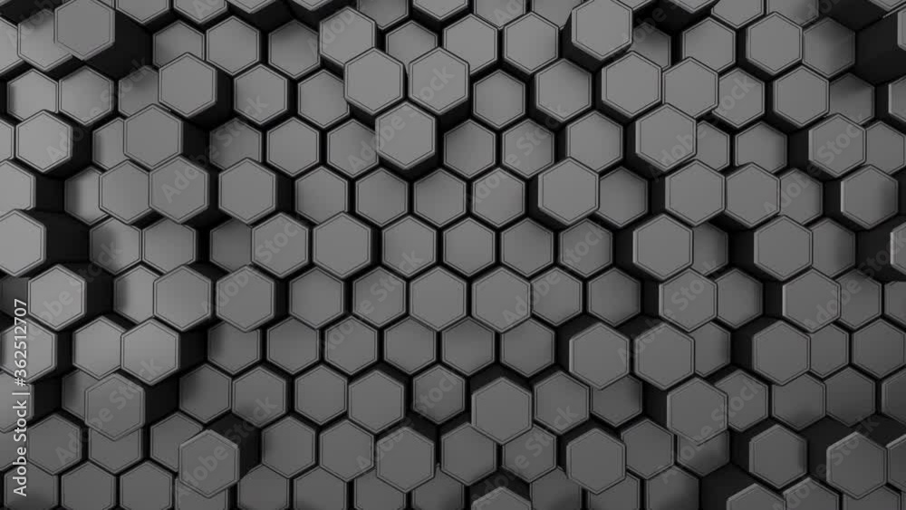 4k Endless Loop Video, ProRes 4444 with alpha channel, Moving Hexagon Structure 4k Endless Loop Video, ProRes 4444 with alpha channel, Moving Hexagon Structure