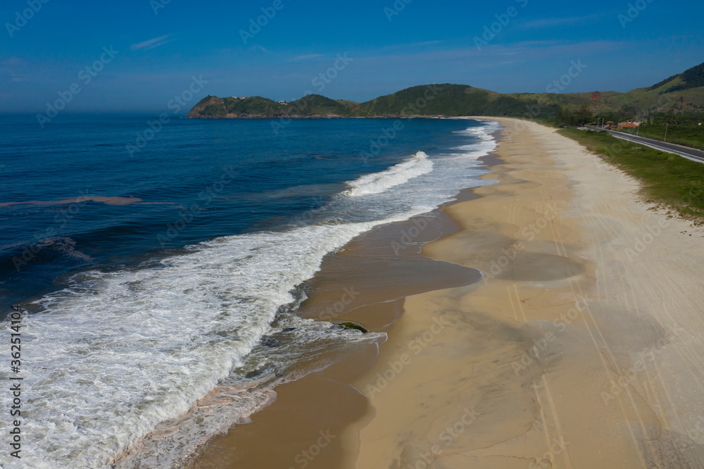 Paradisiacal beaches. Exotic and remote beach. Jacone beach, Rio de Janeiro state, Brazil. Paradisiacal beaches. Exotic and remote beach. Jacone beach, Rio de Janeiro state, Brazil.