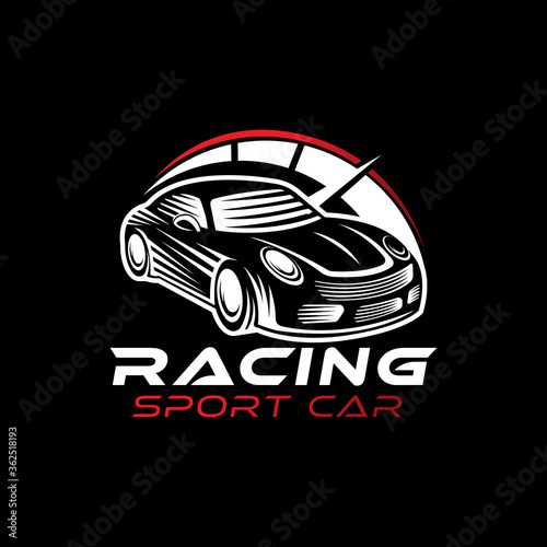 Auto Car Logo icon Vector Illustration template. Modern Sport Car vector logo icon silhouette design. Auto Car logo vector illustration for car repair, dealer, garage and service.