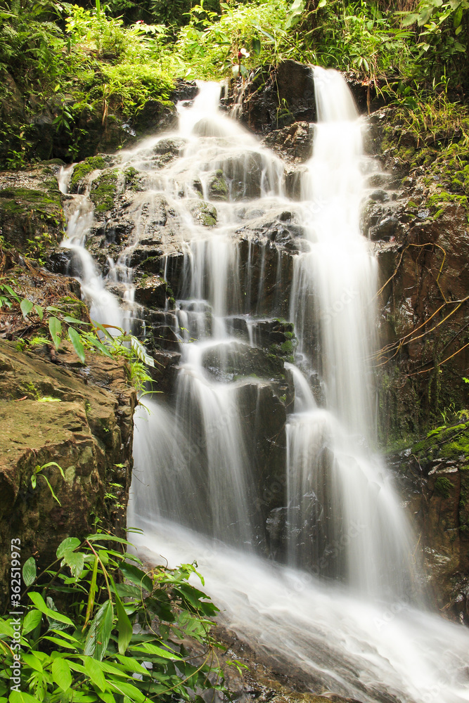 Ton Sai Waterfall in National Park Khao phra thaeo, Phuket, Thailand, Asia