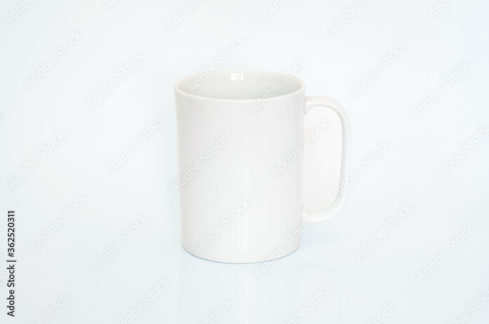 White Cup with space for logo - contains clipping paths White Cup with space for logo - contains clipping paths
