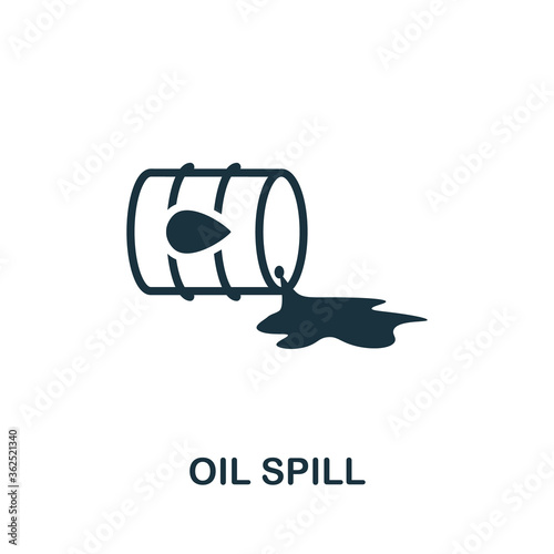 Oil Spill icon. Simple element from global warming collection. Creative Oil Spill icon for web design, templates, infographics and more