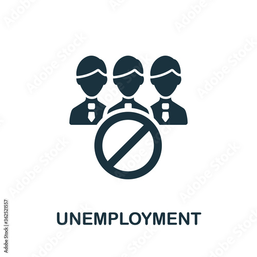 Unemployment icon. Simple element from Crisis collection. Creative Unemployment icon for web design, templates, infographics and more