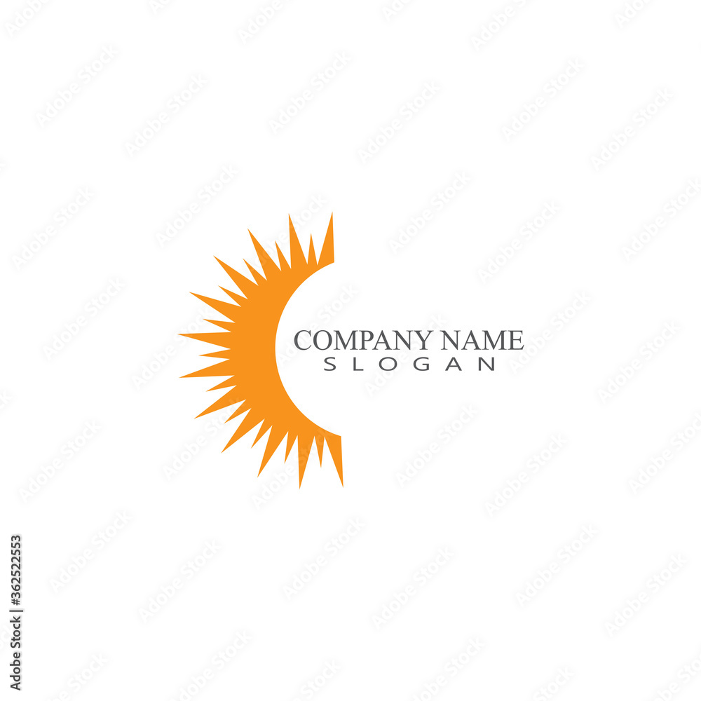 Sun Vector illustration Icon Sun Vector illustration Icon
