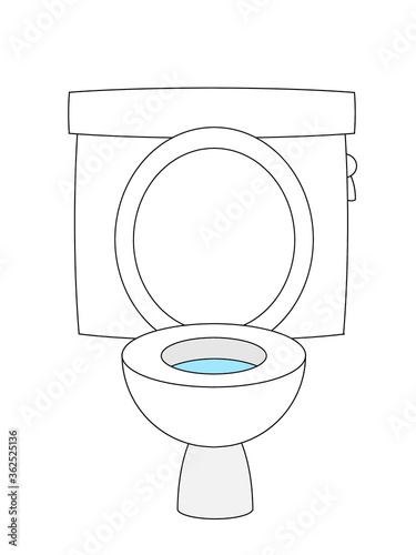 illustration of a toilet bowl