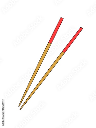 illustration of a chopsticks