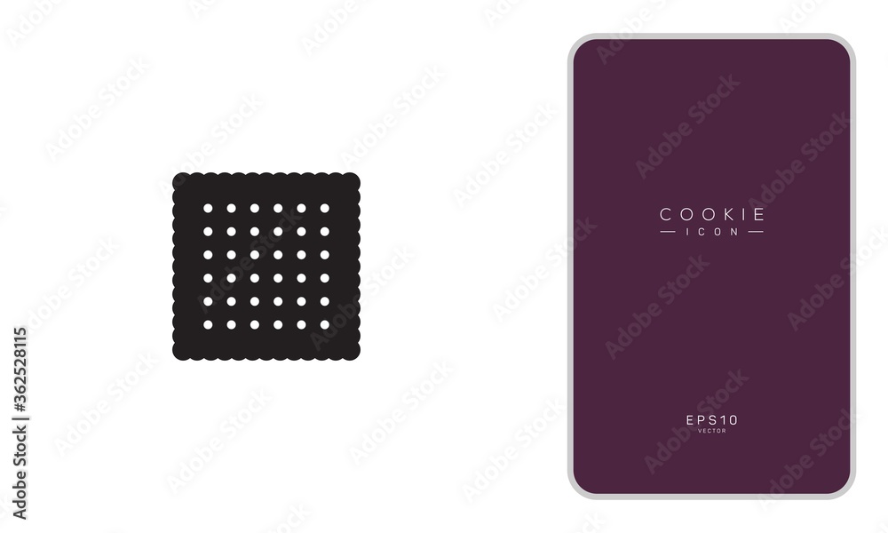 Bite cookie black sign icon. Vector illustration Bite cookie black sign icon. Vector illustration