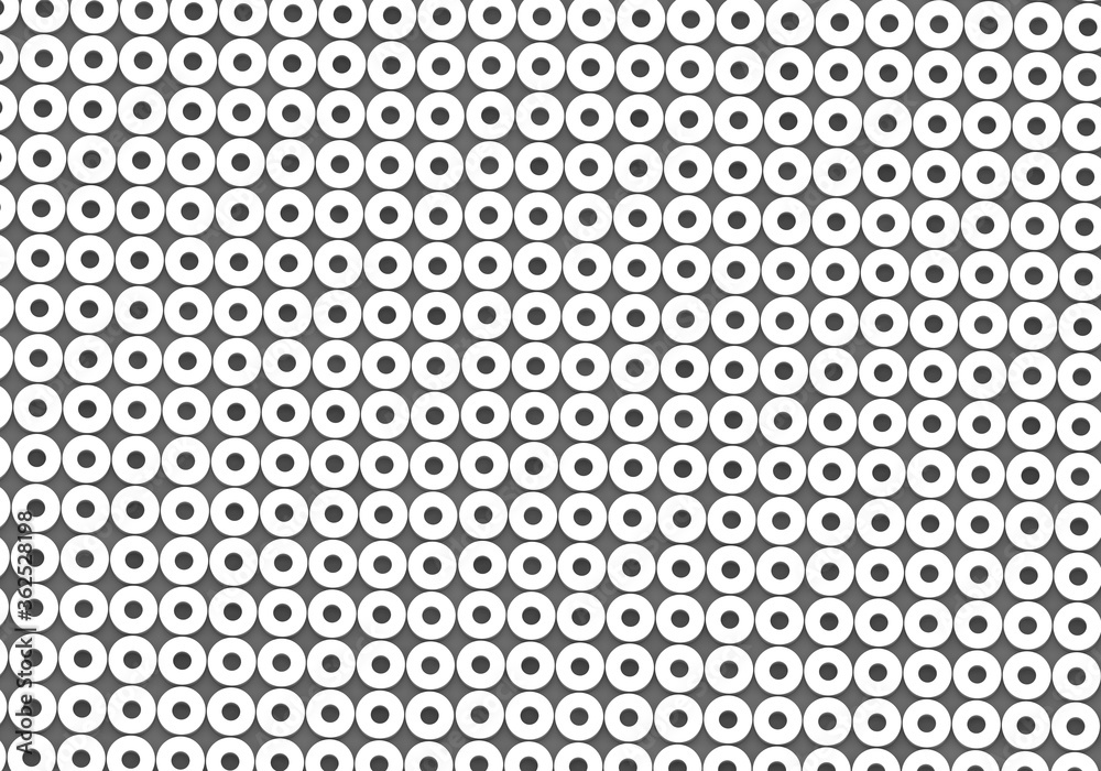White circles. abstract rounds pattern for web template background, brochure cover or app. Material style. Geometric circles 3D render illustration. White circles. abstract rounds pattern for web template background, brochure cover or app. Material style. Geometric circles 3D render illustration.