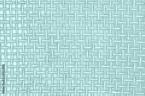 Teal wicker textured weave background