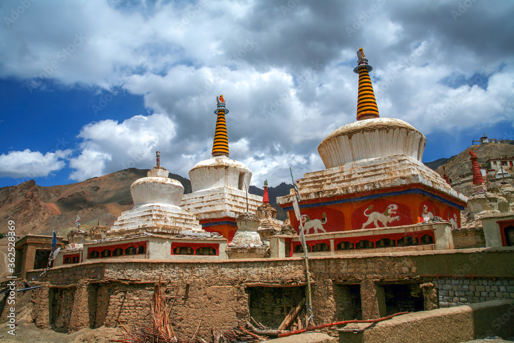 Lamayuru Monastery or Lamayuru Gompa, a tibetan buddhist monastery in Leh, Ladakh, kashmir, India