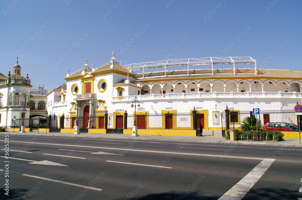 Obraz premium Seville (Spain). Bullring of the Maestranza in Seville