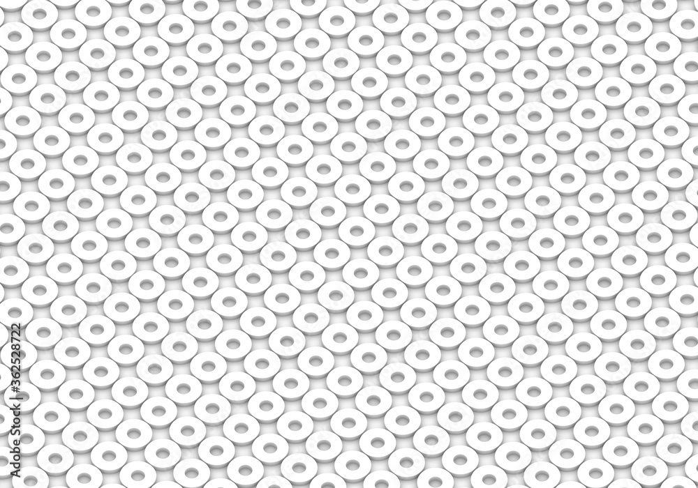 White circles. abstract rounds pattern for web template background, brochure cover or app. Material style. Geometric circles 3D render illustration. White circles. abstract rounds pattern for web template background, brochure cover or app. Material style. Geometric circles 3D render illustration.