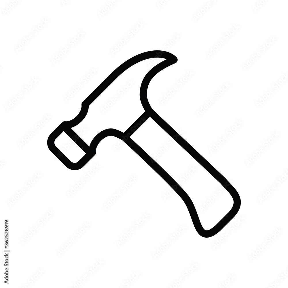 hammer icon vector symbol template hammer icon vector symbol template