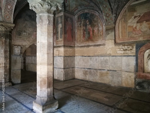 Beauty architecture. Artistic look in colours. Basilica Santa Maria Novella. Florence, Ita;y. photo