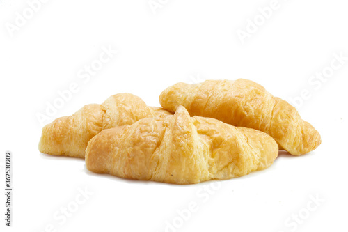 fresh croissant isolated on white background © Apisit