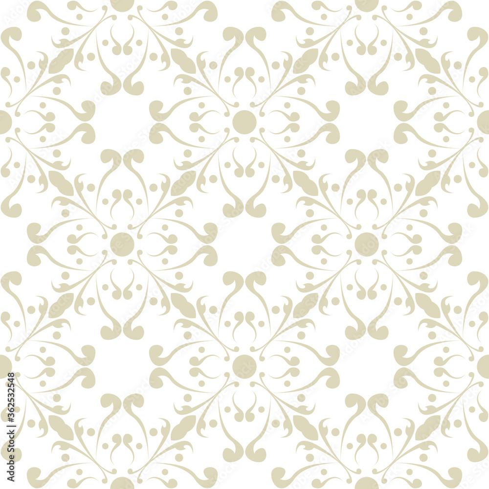 Floral seamless pattern. Olive green and white background Floral seamless pattern. Olive green and white background