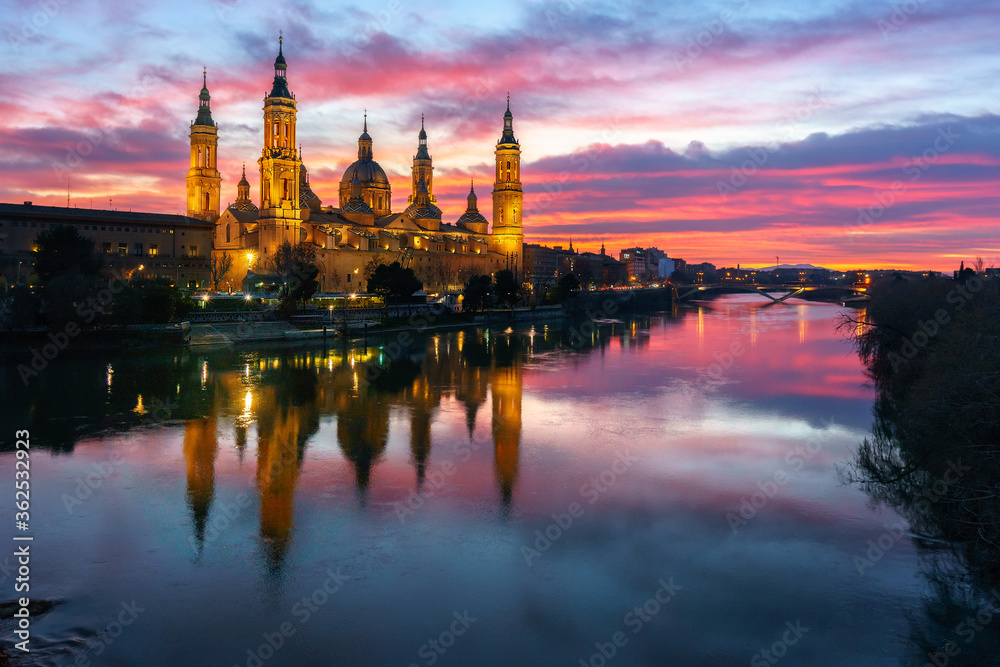 Sunset in Zaragoza