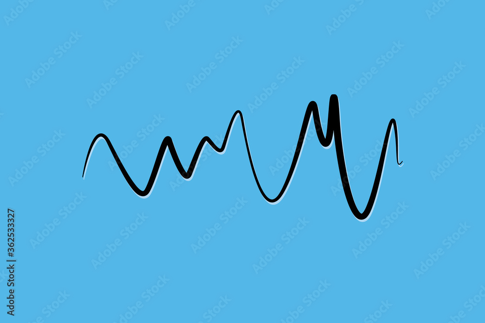 Black sound wave symbol. Pulse music player. Isolated design audio logo. Circle equalizer element. Jpeg illustration Black sound wave symbol. Pulse music player. Isolated design audio logo. Circle equalizer element. Jpeg illustration
