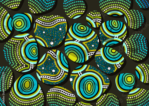 Aboriginal stone painting