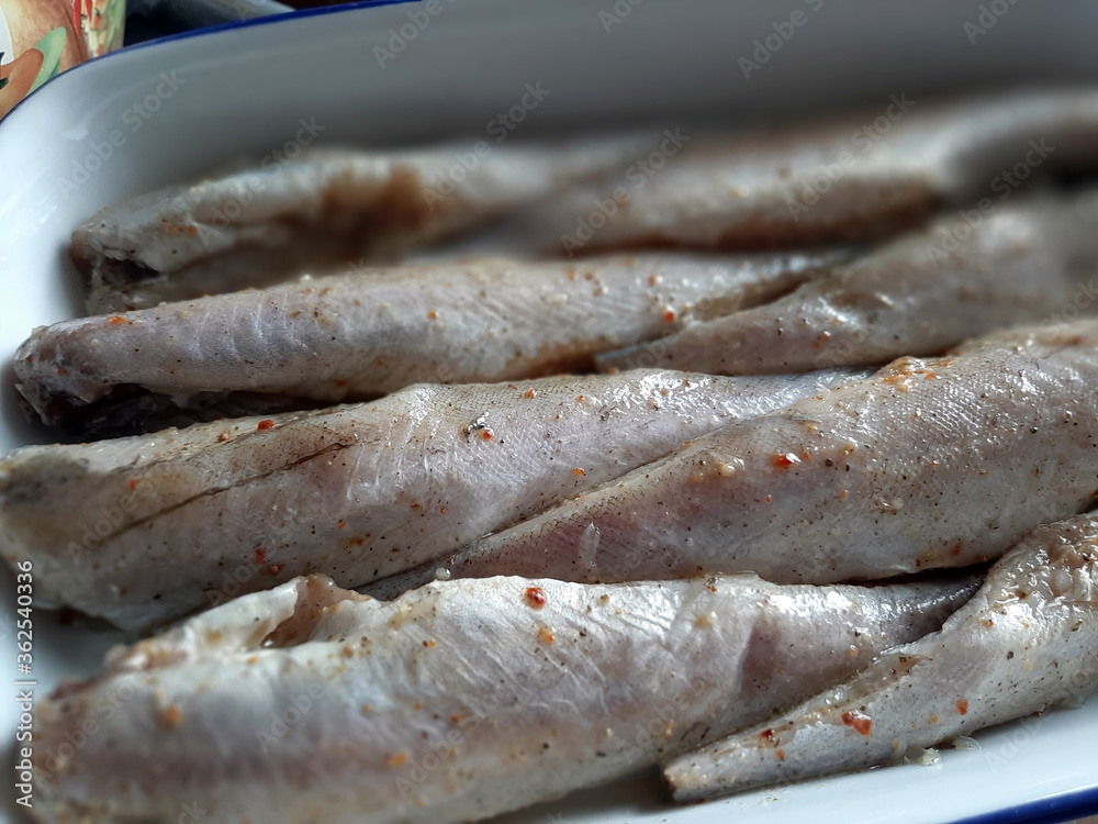 dried fish on a plate dried fish on a plate