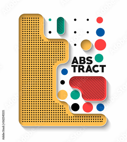 Abstract banner poster with space of your text, vector illustration Design shapes.