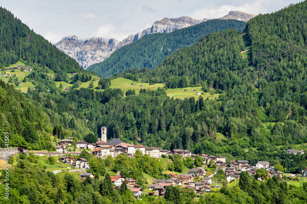 Canal San Bovo in Dolomites, Trentino Alto Adige, Italy