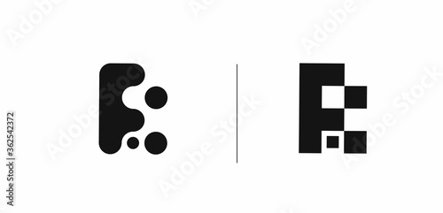 Branding Identity Corporate vector logo F design.