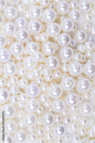 pearl beads full frame texture