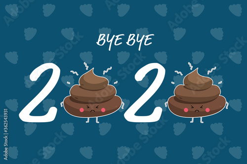 bye bye 2020 illustration