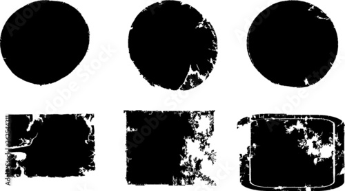 Grunge post Stamps Collection,  Banners, Insignias , Logos, Icons, Labels and Badges Set . vector distress textures.blank shapes.