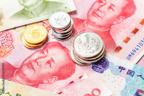 Obraz na plátně Renminbi official currency of China