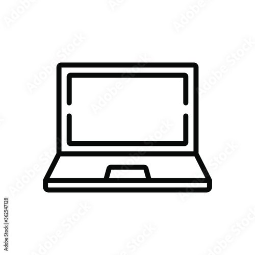 Laptop Icon, Trendy Style, Vektor Eps 10