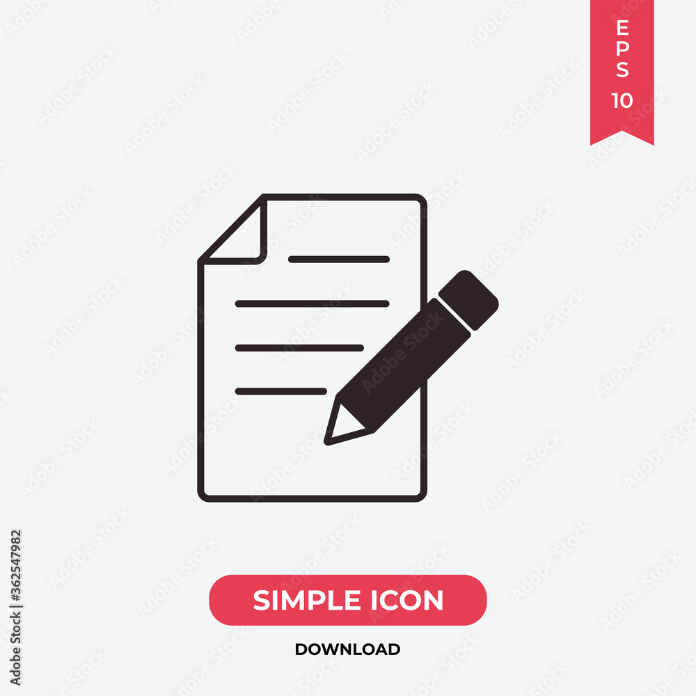 Writing icon vector. Pen sign Writing icon vector. Pen sign