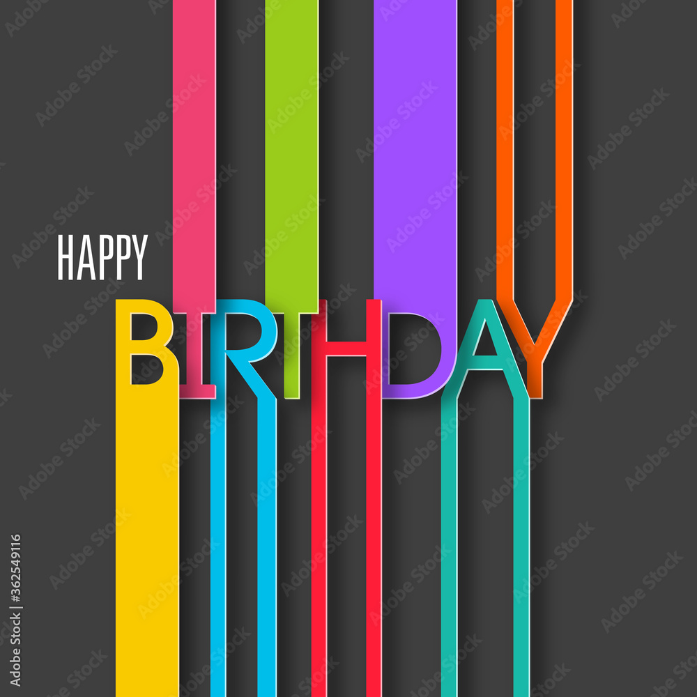 Illustration of happy birthday with beautiful calligraphy. Illustration of happy birthday with beautiful calligraphy.