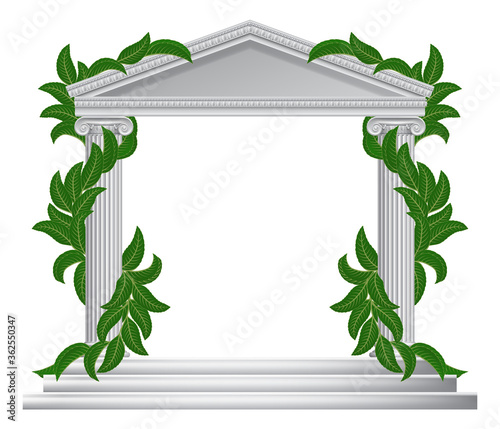 A column ionic pillar Greek...