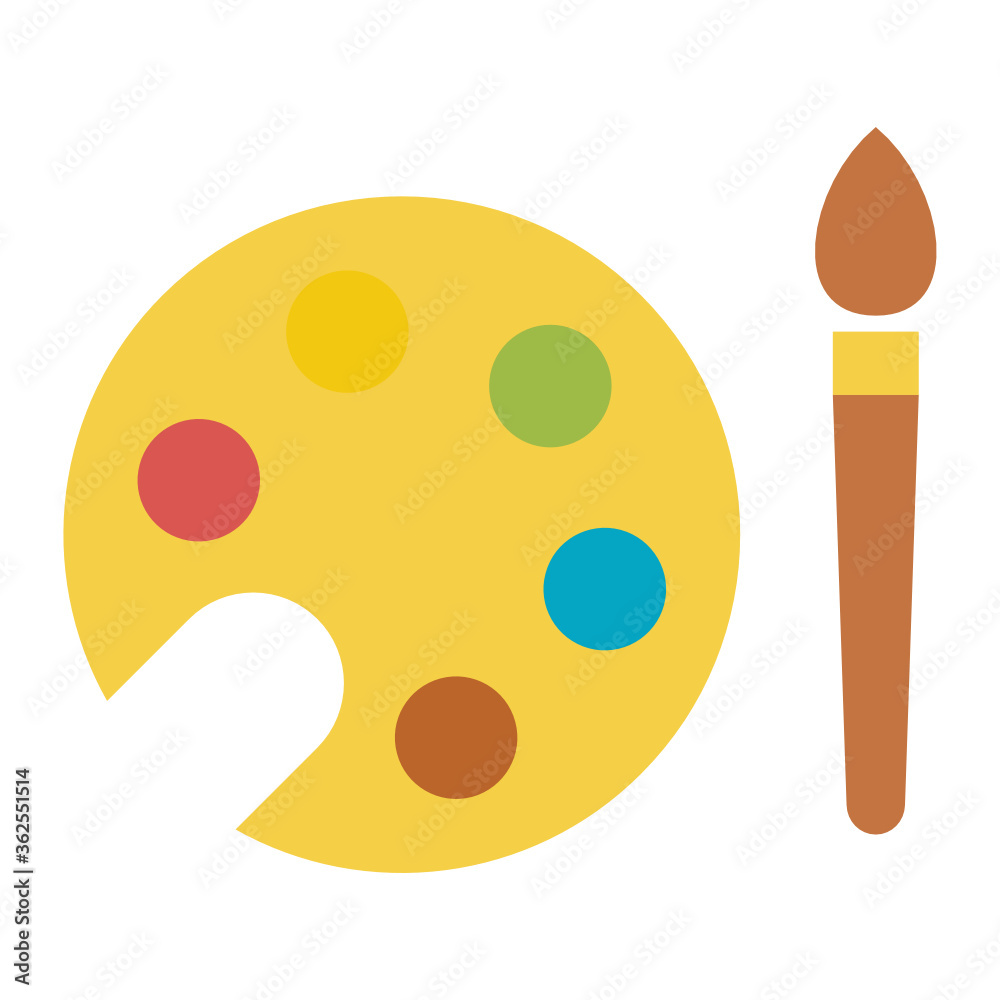 color palette icon design flat style color palette icon design flat style