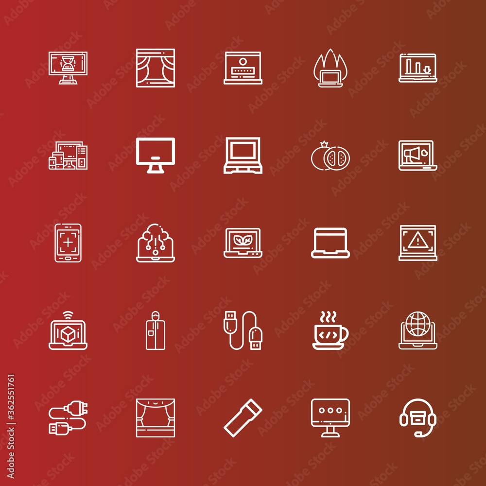Editable 25 portable icons for web and mobile Editable 25 portable icons for web and mobile