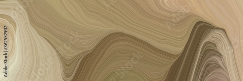 unobtrusive header with elegant modern soft curvy waves background design with rosy brown, pastel gray and dark olive green color