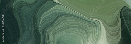 Fototapeta unobtrusive header with colorful modern soft swirl waves background illustration