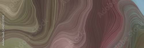 inconspicuous colorful contemporary waves design with pastel brown, old mauve and dark gray color