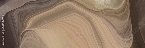 unobtrusive colorful elegant curvy swirl waves background design with gray gray  old mauve and tan color
