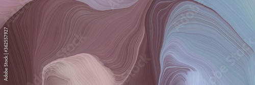 unobtrusive header with colorful smooth swirl waves background design with old lavender, dark gray and old mauve color