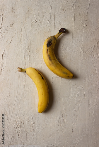 Banana isolated on texture background. Ketogenic diet. Vegetables.