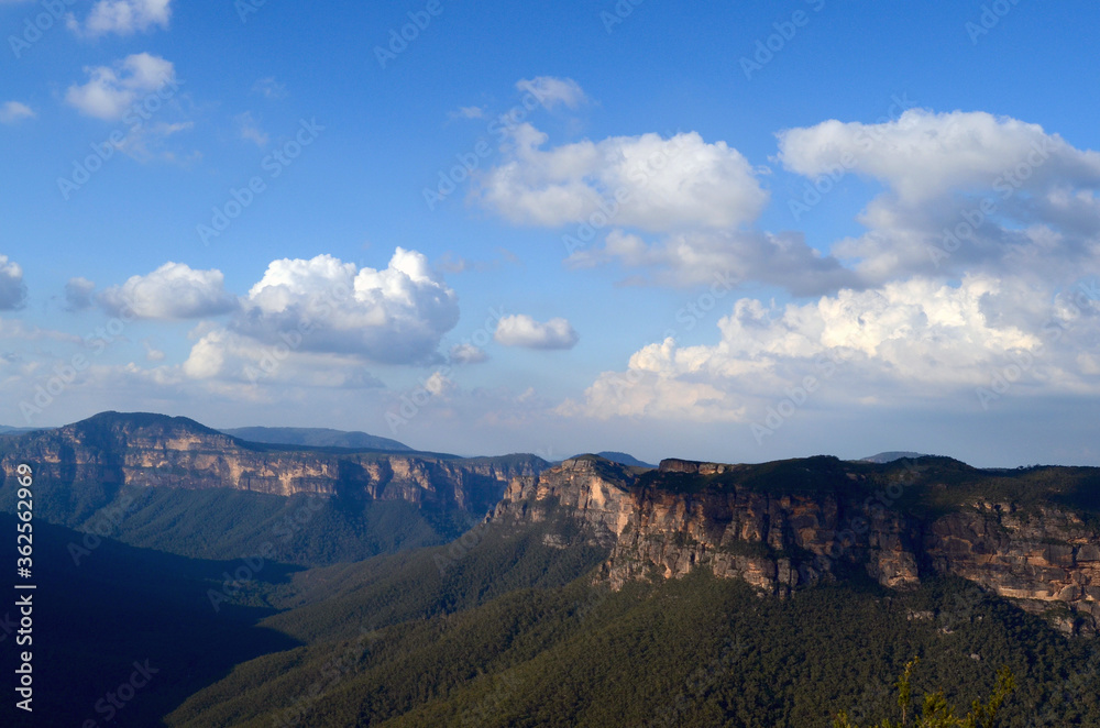 A view into the Grose Valley at Blackheath in the Blue Mountains west of Sydney
