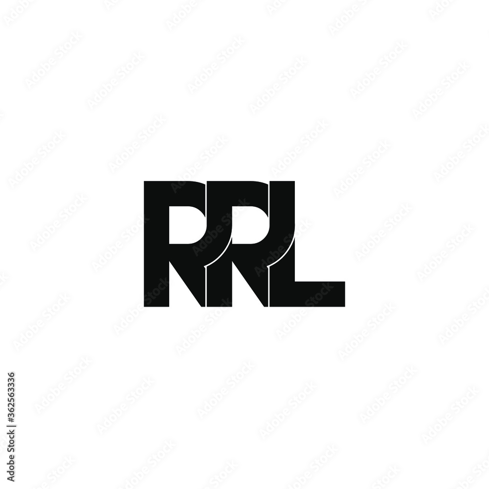 rrl letter original monogram logo design