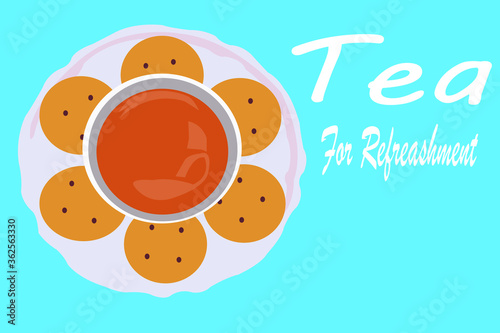 Tea cup poster