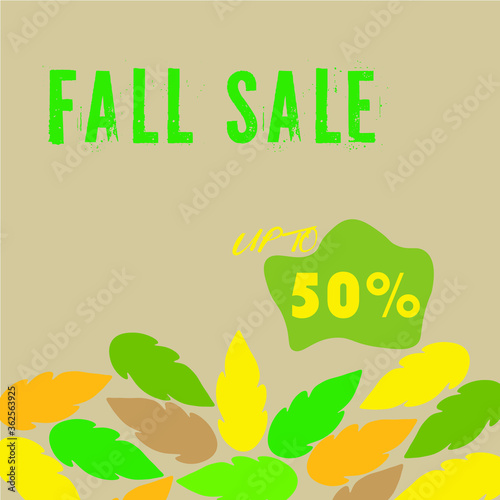 super big best winter fall sale poster banner